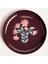 Nanpur Metal Dekoratif Tepsi 40X40X5 cm Bordo 1