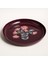 Nanpur Metal Dekoratif Tepsi 40X40X5 cm Bordo 3
