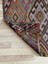 117 x 147 cm El Yapımı Kahverengi Kilim, Vintage Türk Halısı, Akrep Motifli Harika Kondisyonlu Dekoratif Kilim 5