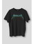 Siyah Metallica Baskılı Tişört Unisex Regular Fit Pamuklu T-Shirt 1