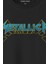 Siyah Metallica Baskılı Tişört Unisex Regular Fit Pamuklu T-Shirt 2