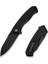 Placoid Flipper & Thumb Stud Knife Black G10 Handle Çakı 2