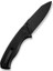 Placoid Flipper & Thumb Stud Knife Black G10 Handle Çakı 3