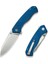 Placoid Flipper & Thumb Stud Knife Blue G10 Handle Çakı 2