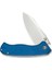 Placoid Flipper & Thumb Stud Knife Blue G10 Handle Çakı 4