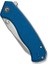 Placoid Flipper & Thumb Stud Knife Blue G10 Handle Çakı 5