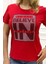 Yazılı Crystal Taş Baskılı Büyük Beden Bisiklet Yaka Kısa Kollu Pamuk Rahat Şık Beyaz Kadın T-Shirt 4