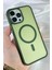 iPhone 13 Pro Max - Yükseltilmiş Kamera Korumalı Buzlu Sararmaz Kablosuz Magsafe Özellikli Vio Kılıf 3
