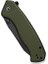 Placoid Flipper & Thumb Stud Knife Od Green G10 Handle Çakı 5