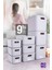 Retro Box 9’lu Gri Çok Amaçlı Düzenleyici Kapaklı Saklama Kutu, Organizer, Storage 1