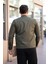 Erkek Haki Su ve Rüzgar Geçirmez Slim Fit Astarlı Mevsimlik Mont 4