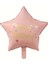 Happy Birthday Pembe Yıldız Folyo Balon 18 Inç 1