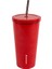 Paslanmaz Çelik Kırmızı Pipetli Mug Termos 500 ml No:80 1