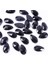 Premium Kalite Altı Düz Delikli Dikme Kristal Taş Teardrop 10.5*18MM P02 Black (28 Adet) 1