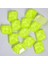 Premium Kalite Altı Düz Delikli Dikme Kristal Taş Cosmic 10*14MM N04 Citrine Neon (36 Adet) 1