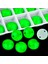 Premium Kalite Altı Düz Delikli Dikme Kristal Taş Round Rivoli 8mm N02 Emerald Neon (84 Adet) 1