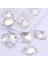 Premium Kalite Altı Düz Delikli Dikme Kristal Taş Cosmic 8*10MM Crystal (48 Adet) 1