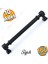 Talas 160 mm 10 Adet Çizgili Siyah Metal Kulp Mobilya Çekmece Mutfak Dolabı Dolap Kulbları 16 cm 1