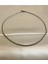 Italyan Model Hasır Kordon Çelik Silver Unisex Kolye 65 cm 2