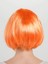 Turuncu Renk Küt Parti Peruğu Kısa Takma Saç 2