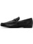 Erkek Siyah Deri Klasik Loafer 25SFD670018 2