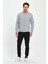Erkek Sıfır Yaka 3 İplik Şardonsuz Sweatshirt 1