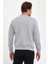 Erkek Sıfır Yaka 3 İplik Şardonsuz Sweatshirt 4