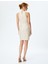 Simli Halter Yaka Kolsuz Bodycon Mini Elbise 4