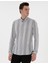 Erkek Siyah Regular Fit Çizgili Uzun Kollu Gömlek 50304597-VR046 1