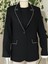 Yakası Taş Detaylı Blazer Ceket-Siyah 3