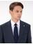 Erkek İndigo Slim Fit Çizgili Yün Karışımlı Takım Elbise 50291962-VR028 2