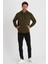 Erkek Kapüşonlu Kanguru Cepli Düz Renk Sweatshirt 3