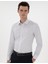 Erkek Lacivert Slim Fit Çizgili Uzun Kollu Gömlek 50306028-VR033 3