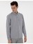 Erkek Lacivert Regular Fit Çizgili Uzun Kollu Gömlek 50301533-VR033 3