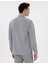 Erkek Lacivert Regular Fit Çizgili Uzun Kollu Gömlek 50301533-VR033 5