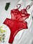 Siyah Dantelli Çıtçıtlı Dekolteli Tül Detaylı Kadın Bodysuit 2