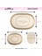 Exclusive Oval Krem Püsküllü 3lü Klozet Takımı Çeyizlik Banyo Halısı Paspası Seti 3