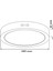 Inoled Yuvarlak Beyaz Kasa Sıva Üstü LED Panel 24WATT - Volga 2762-02 Gün Işığı 2