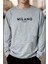 Uygun Tarz Milano Baskılı Oversize Sweatshirt 1