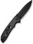 Hyperpulse Flipper & Thumb Stud & Button Lock Knife Black Aluminum Handle Çakı 3