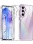Samsung Galaxy A55 Kılıf Kamera Çıkıntılı Korumalı Yumuşak Şeffaf Silikon + 9h Ekran Koruyucu Cam Set 2in1 1