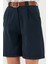 Pamuklu Relaxed Fit Yüksel Bel Kemerli Gabardin Short Bayan Şort 668YP4710 4