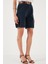 Pamuklu Relaxed Fit Yüksel Bel Kemerli Gabardin Short Bayan Şort 668YP4710 5