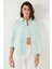 Pamuklu Regular Fit Uzun Kollu Düz Gömlek Kadın Gömlek CF25S168305 4