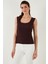 Slim Fit Kalın Askılı Dantelli Kare Yaka Bürümcük Atlet Bayan Atlet 5864979 5