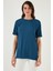 Oversize Bisiklet Yaka Yırtmaç Detaylı Bluz Bayan Bluz 5869000 4