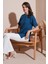 Oversize Bisiklet Yaka Yırtmaç Detaylı Bluz Bayan Bluz 5869000 5
