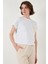 Pamuklu Tek Cepli Regular Fit Bisiklet Yaka T Shirt Bayan T Shirt 5865818 4