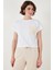 Pamuklu Tek Cepli Regular Fit Bisiklet Yaka T Shirt Bayan T Shirt 5865818 5