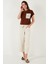 Pamuklu Tek Cepli Regular Fit Bisiklet Yaka T Shirt Bayan T Shirt 5865818 2